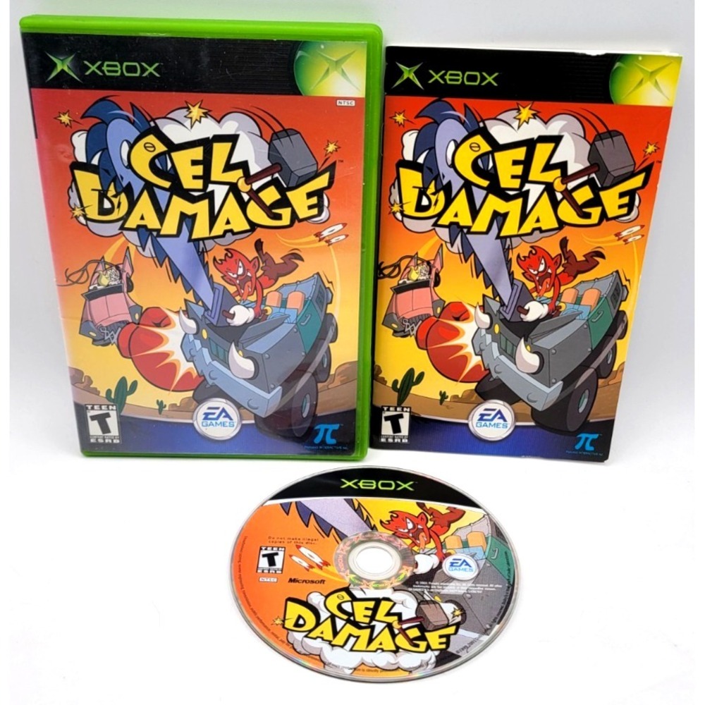 Cel Damage (Microsoft Xbox, 2001) CIB COMPLETE IN BOX